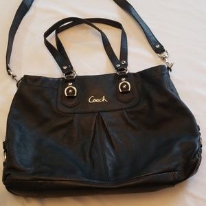 Coach Dual Handle Leather Purse